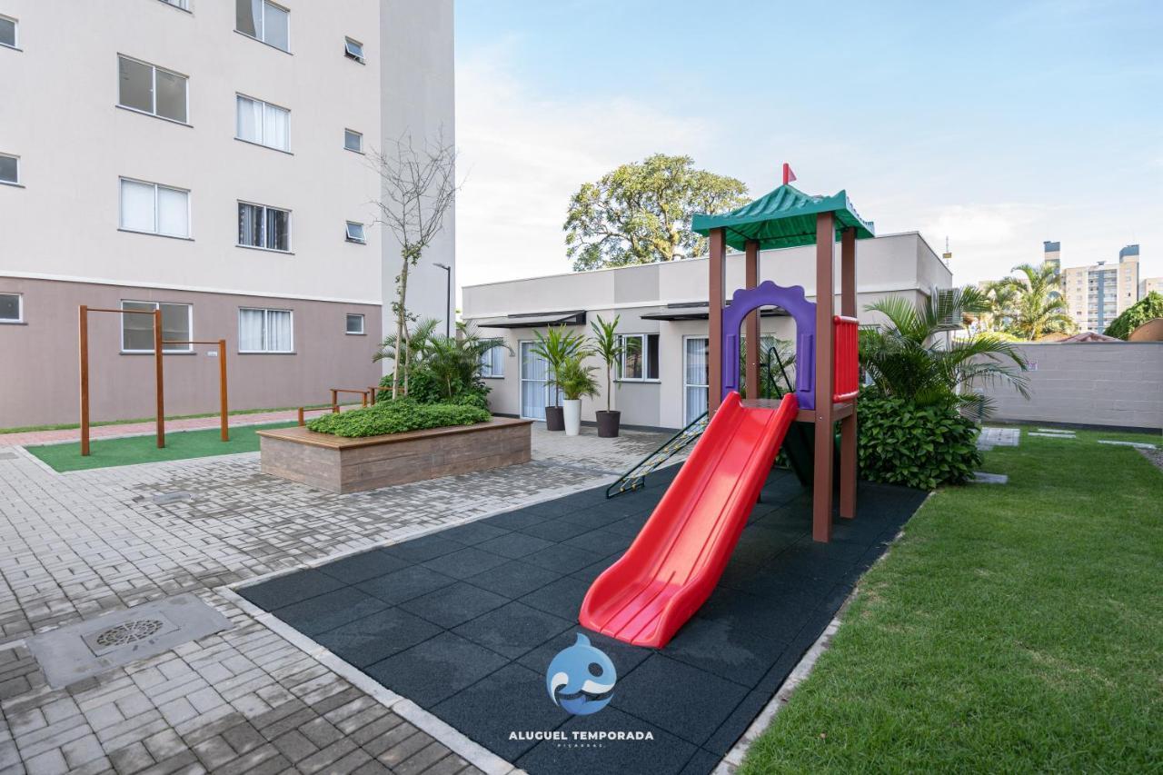 Piçarras Apartamento 150M Da Praia Com Sacada, Wi-Fi Ar Condicionado, Piscina, Portaria 24H, Playground E Vaga De Garagem 아파트 외부 사진